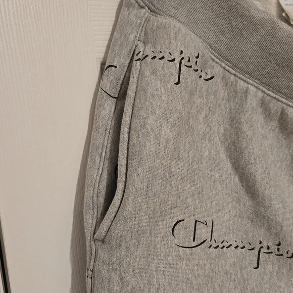 Champion Light Gray Joggers with Logo Men's LARGE - Picture 12 of 12